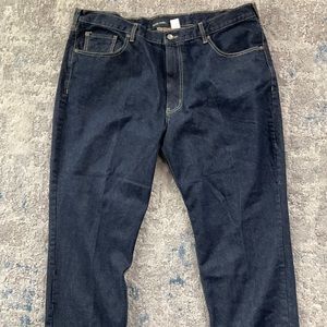 Men STONE CREEK DARK DENIM JEAN SZ 46 waist straight leg preowned